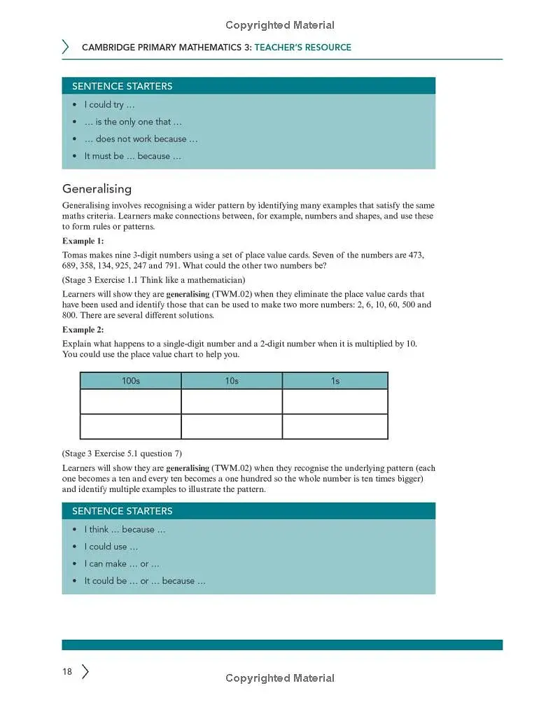 Cambridge Primary Mathematics 3. Teacher's Resource with Digital Access - фото 7