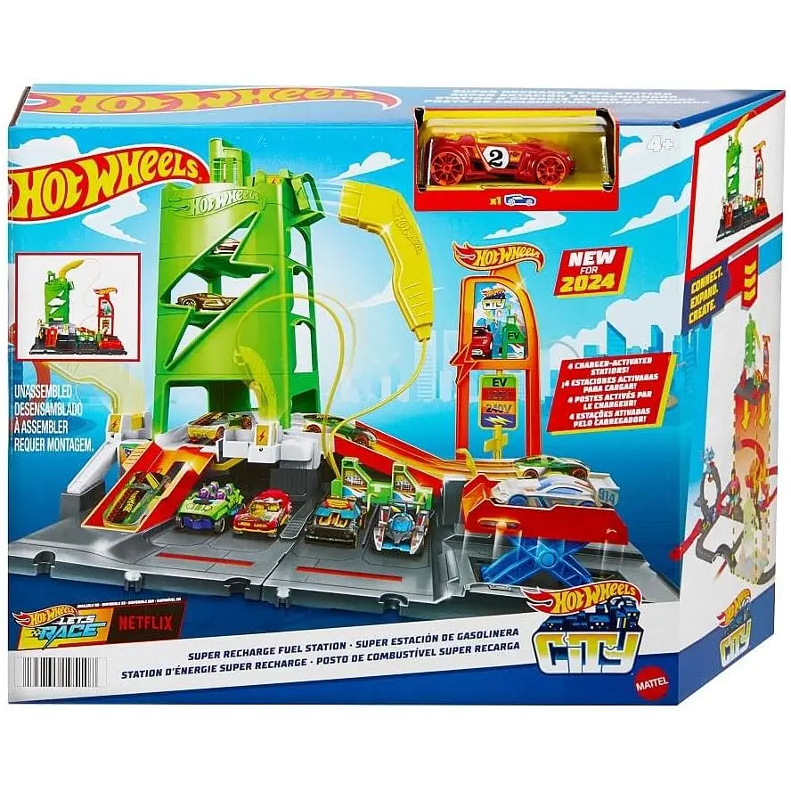 Ігровий набір Hot Wheels Заправна станція для суперзарядки (HTN79) - фото 5