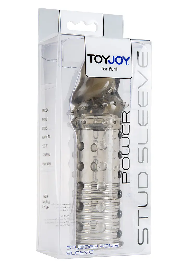 Насадка на пеніс Toy Joy Power Stud Sleeve 15 см сірий - фото 2
