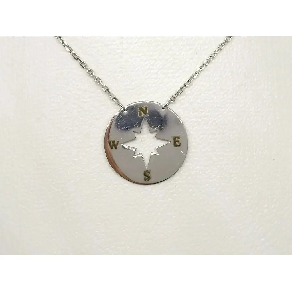 Срібне кольє Qvaliz Роза вітрів. 908-01107 - фото 2