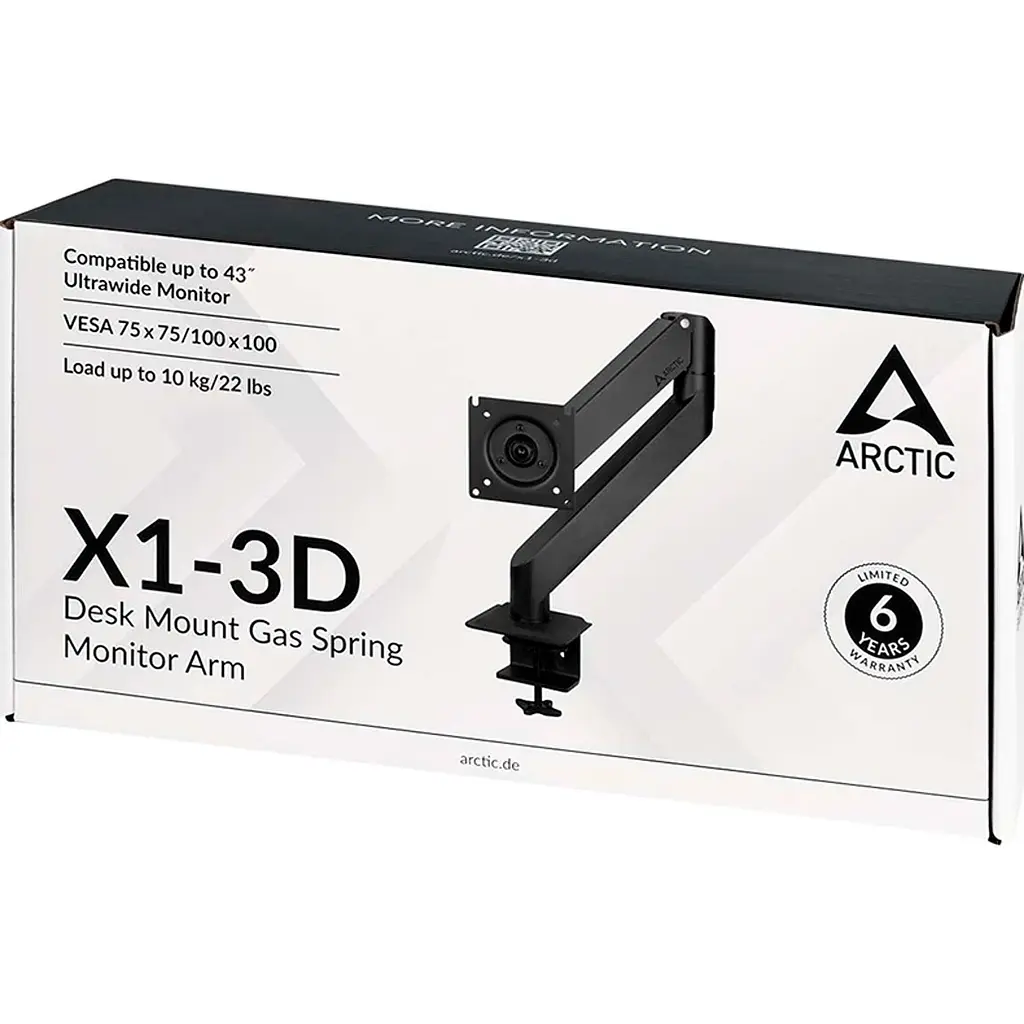 Кронштейн для монітора Arctic X1-3D Black [AEMNT00062A] [109025] - фото 8