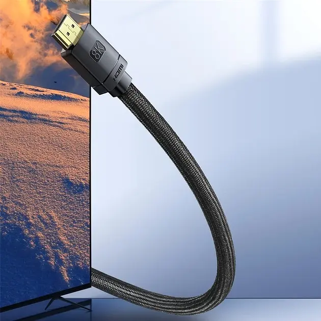 Кабель Baseus High Definition Series HDMI 8K to HDMI 8K Adapter Cable 3m CAKGQ-L01 Black - фото 5