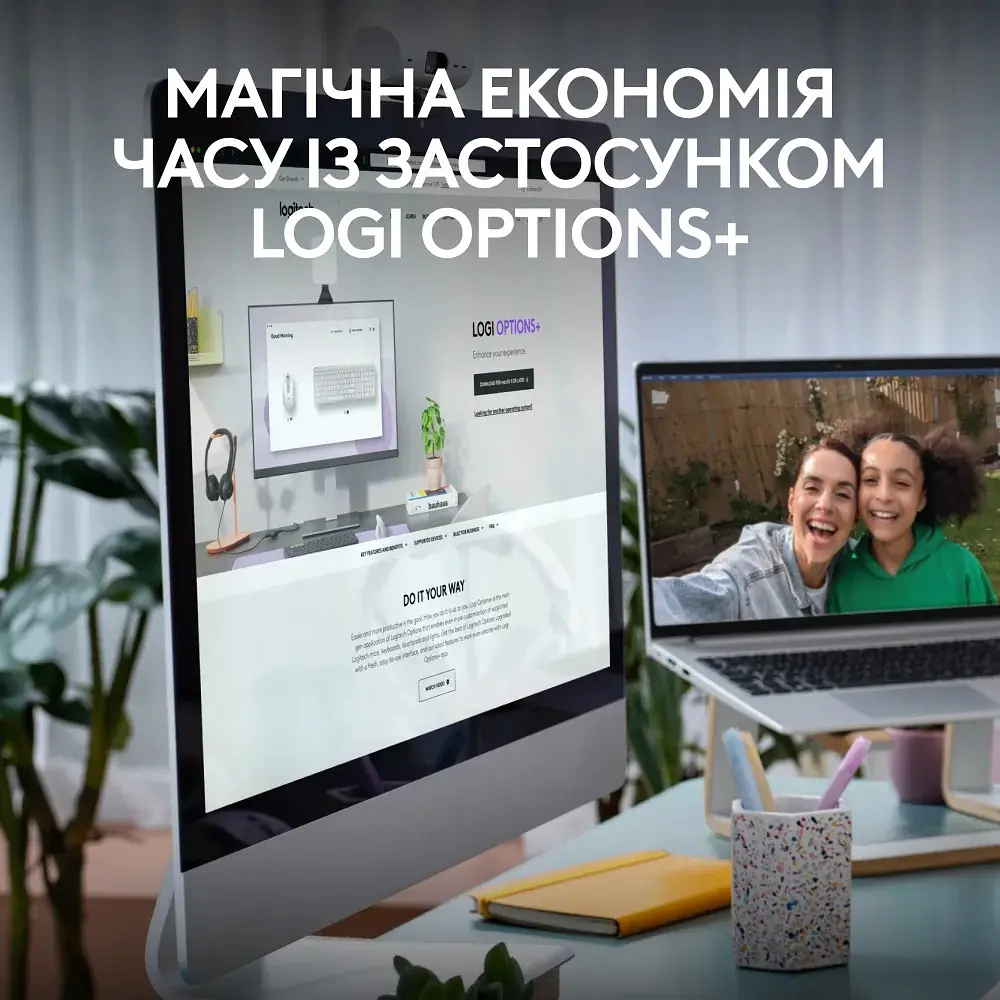 Комплект (клавіатура, миша) бездротовий Logitech Signature Slim Combo MK950 OffWhite (920-012491) - фото 4