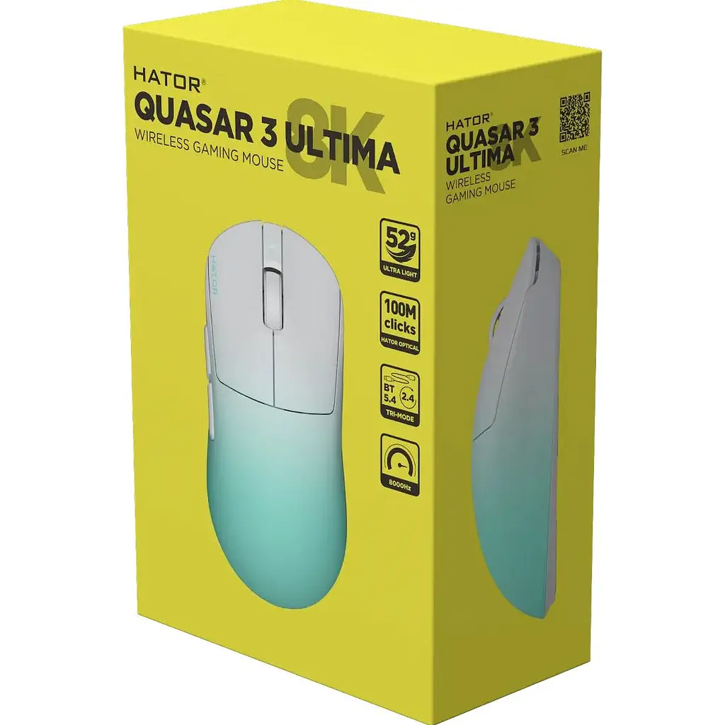 Миша Hator Quasar 3 Ultima 8K Wireless White/Mint (HTM761) [177415] - фото 7