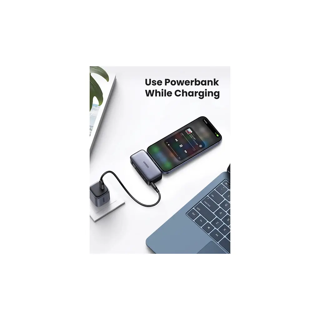Батарея універсальна Ugreen 5000mAh 22,5W USB-C In/Out, with build-in Type-C connector (PB503) (35338) - фото 4