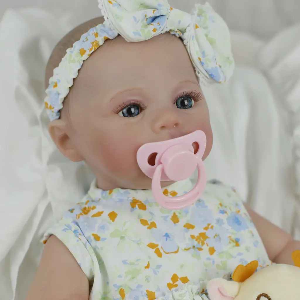 Колекційна силіконова лялька реборн дитина reborn новонароджена дівчинка пупс мегган Reborn Dolls det0018885 - фото 5