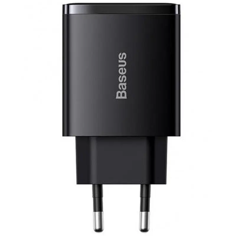 МЗП Baseus Compact Quick Charger 30W QC+PD (2USB-A/1C) (CCXJ-E) Чорний - фото 2