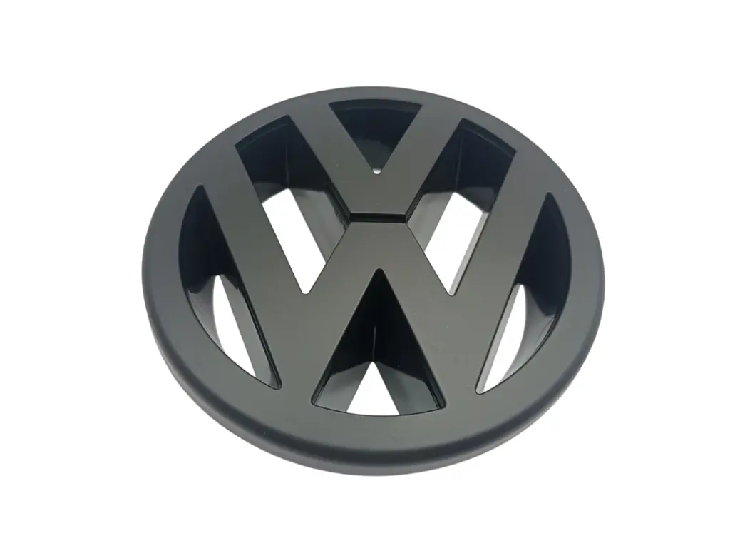 Емблема передня+задня Volkswagen Golf V (GTI) чорна матова (d=125 мм+110 мм) пластик - фото 4