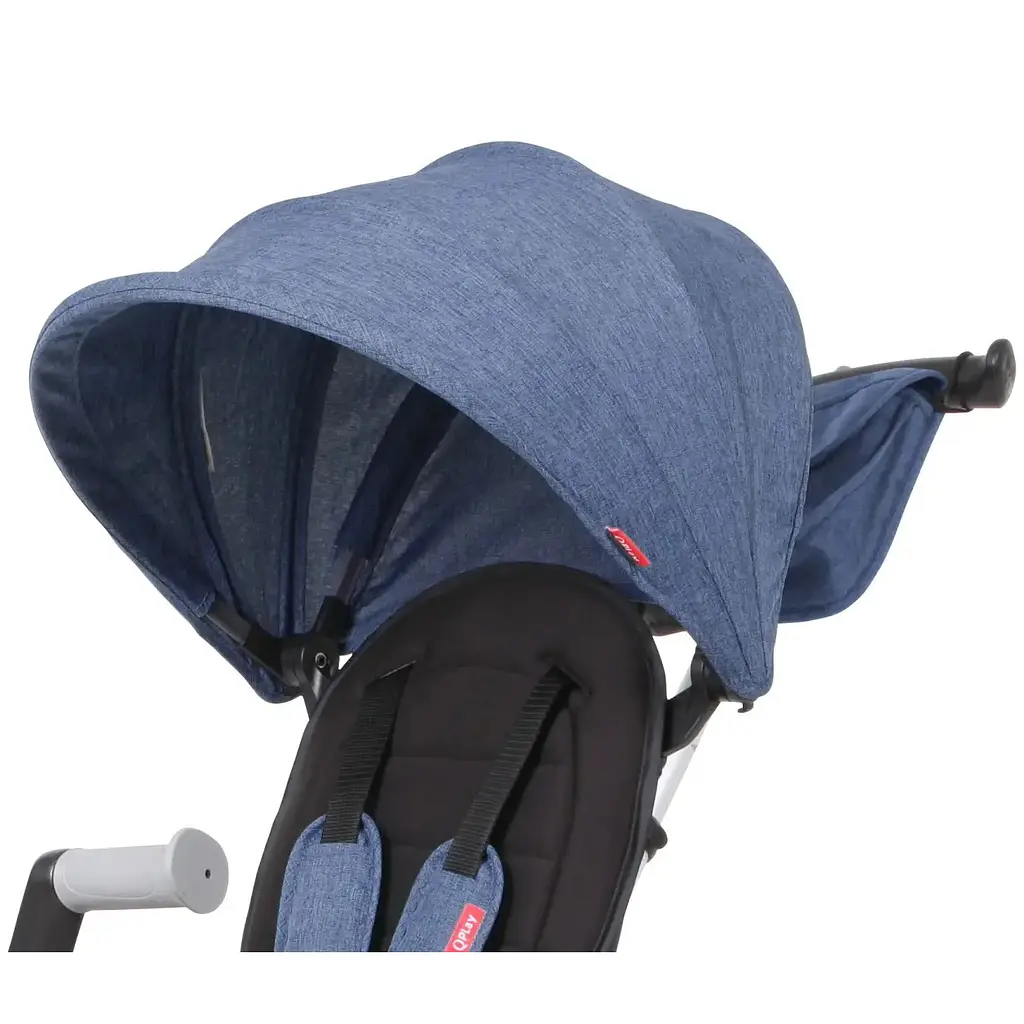 Дитячий складаний триколісний велосипед Qplay Nova+ Rubber Blue синій (S700Nova+RubberBlue) - фото 2