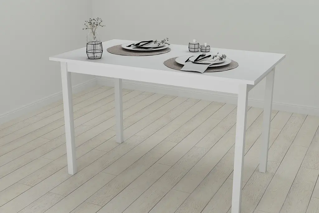 Стіл кухонний Ferrum-decor Маріо 75x120x70 Білий ДСП Білий 16мм (FRD-106198) - фото 3