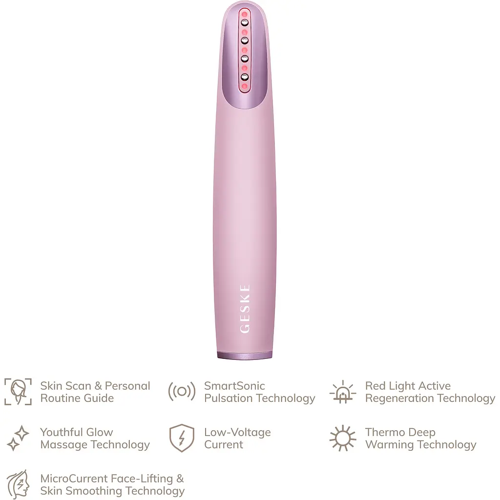 Масажер для обличчя GESKE Skin Firming Wand 7в1 Pink (HB0432) [176854] - фото 4