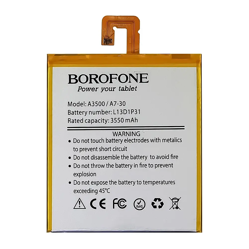 Аккумулятор Borofone L13D1P31 для Lenovo A3500/A7-30/TB-7304 Tab 7 Essential - фото 2