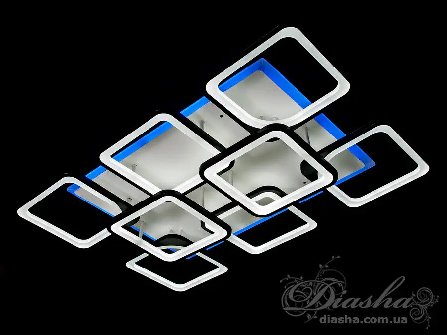 Світлодіодна люстра Diasha 8060/6+2BK LED 3color dimmer - фото 5