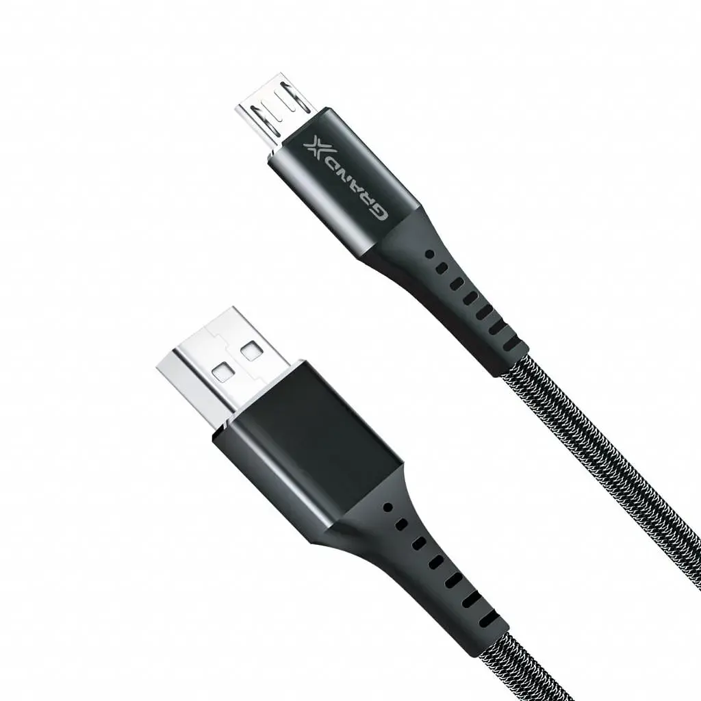 Дата кабель USB 2.0 AM to Micro 5P 1.2m Grand-X (FM-12B) - фото 3