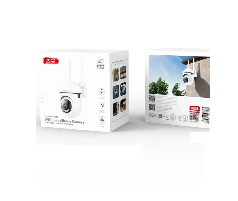 Зовнішня камера спостереження XO CR16 EU Indoor 300W Pixel Camera Біла - фото 2