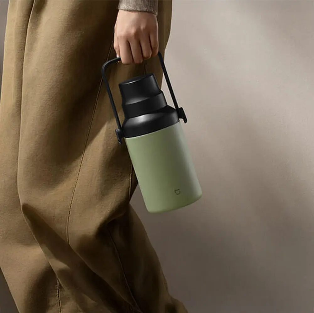 Термос Xiaomi MiJia Big Belly Thermos Cup 1L (MJDDB01PL) Green - фото 7