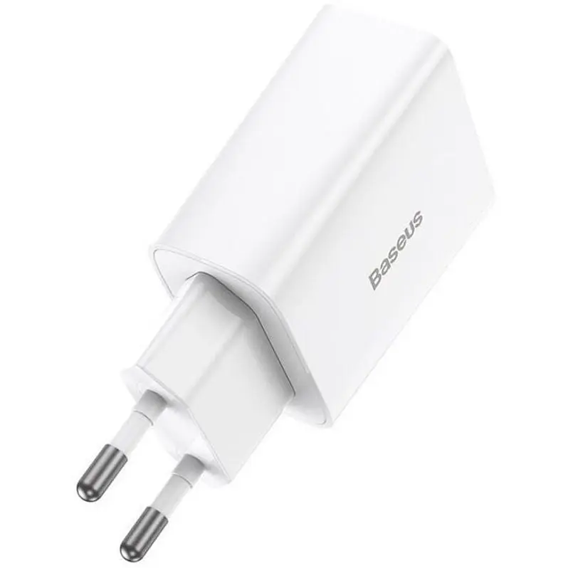 Сетевое зарядное устройство Baseus Speed Mini Quick Charger USB-C 20W EU White - фото 2
