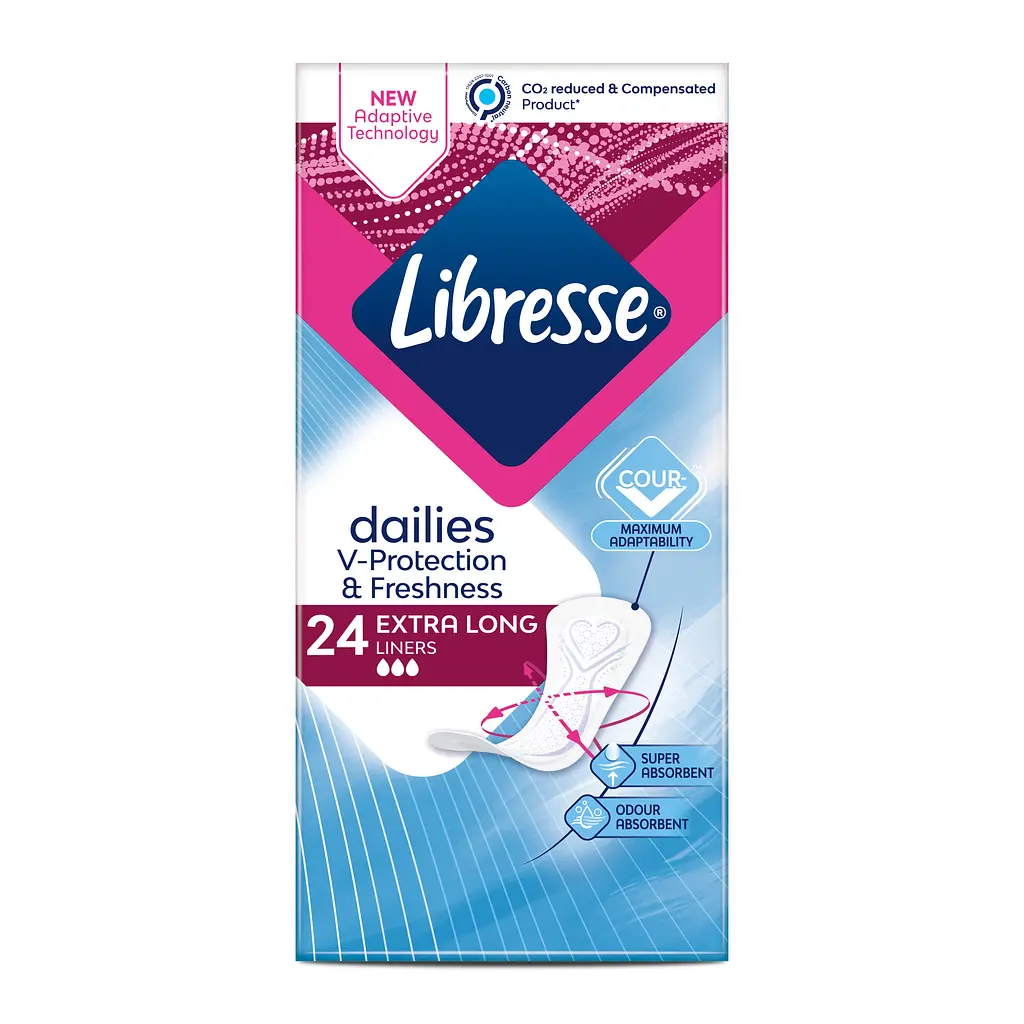 Уцінка. Щоденні прокладки Libresse Dailies Fresh Extra Long Подовжені 24 шт. - фото 2