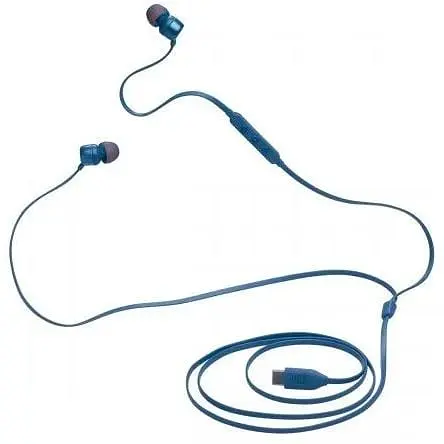 Навушники провідні JBL T310C USB-C (JBLT310CBLU) з мікрофоном сині JBLT310CBLU - фото 4