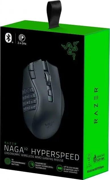 Бездротова миша Razer Naga V2 HyperSpeed Wireless Black (RZ01-03600100-R3G1) - фото 2