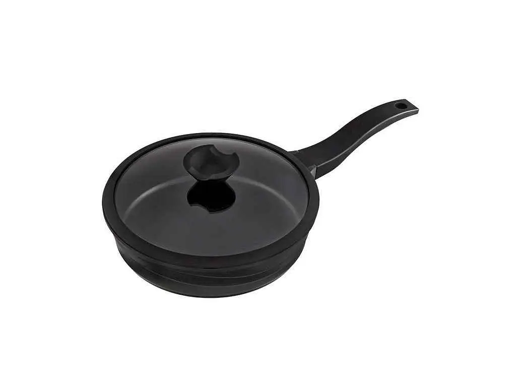 Сковорода Lessner з кришкою 240 мм Black Pro New антипригарне покриття 88374-24