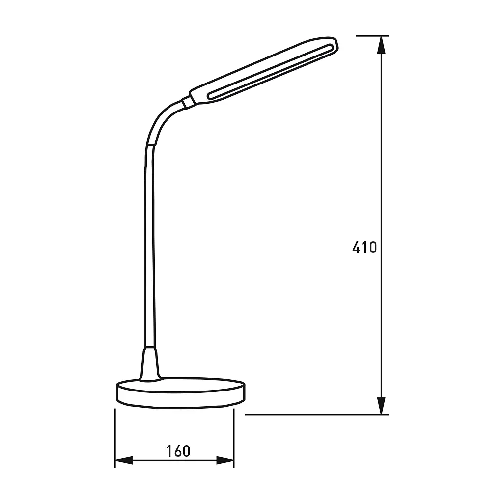 Настільна лампа Eurolamp LED 10W 350lm 4000K 1800mAh (LED-TLB-10W(white)) - фото 3