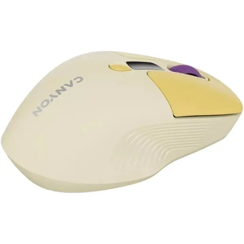 Мишка Canyon MW-26 LCD Silent Wireless/Bluetooth Yellow (CNS-CMSW26Y) - фото 6