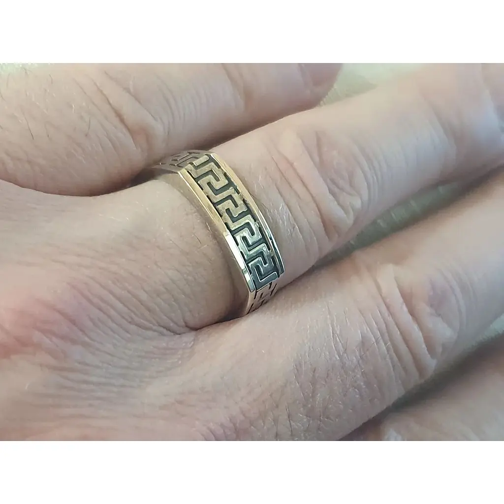 Срібне кільце Поліна с позолотою. К40 20,5 - фото 2