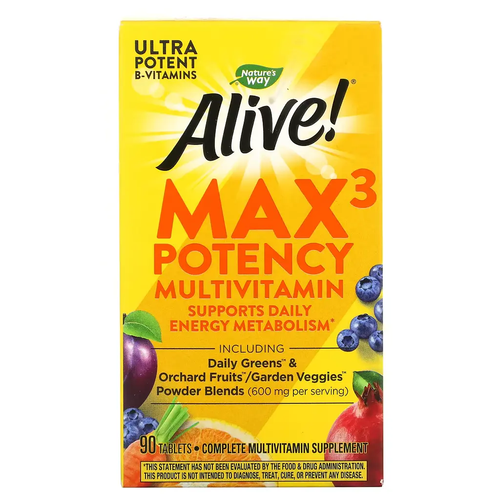 Мультивітаміни із Залізом Max3 Potency (With Iron) - 90 таблеток