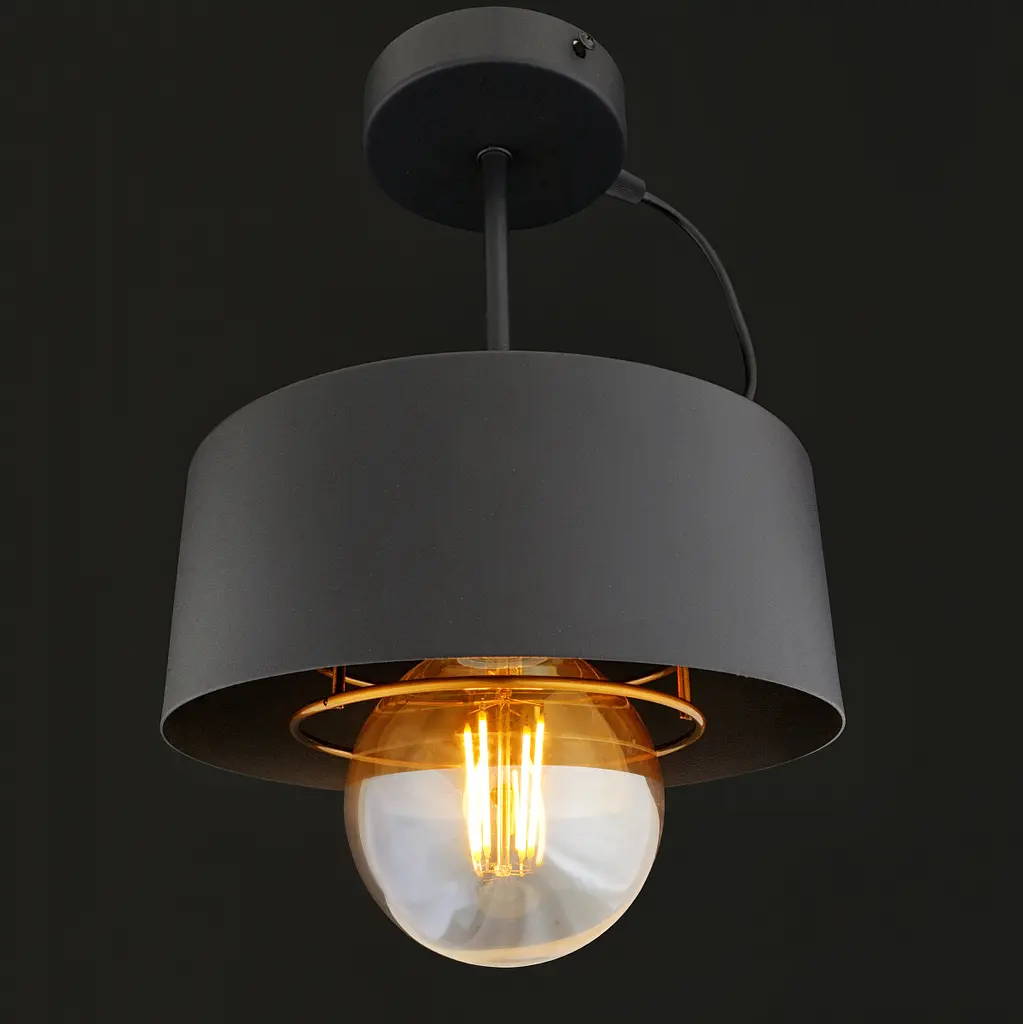 Люстра Brille потолочная лофт Е27 60W BK (BL-699C/1) - фото 6