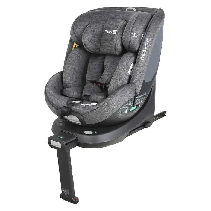 Автокресло FreeON LOTUS поворотность 360° i-size 40-125 см серый - фото 2