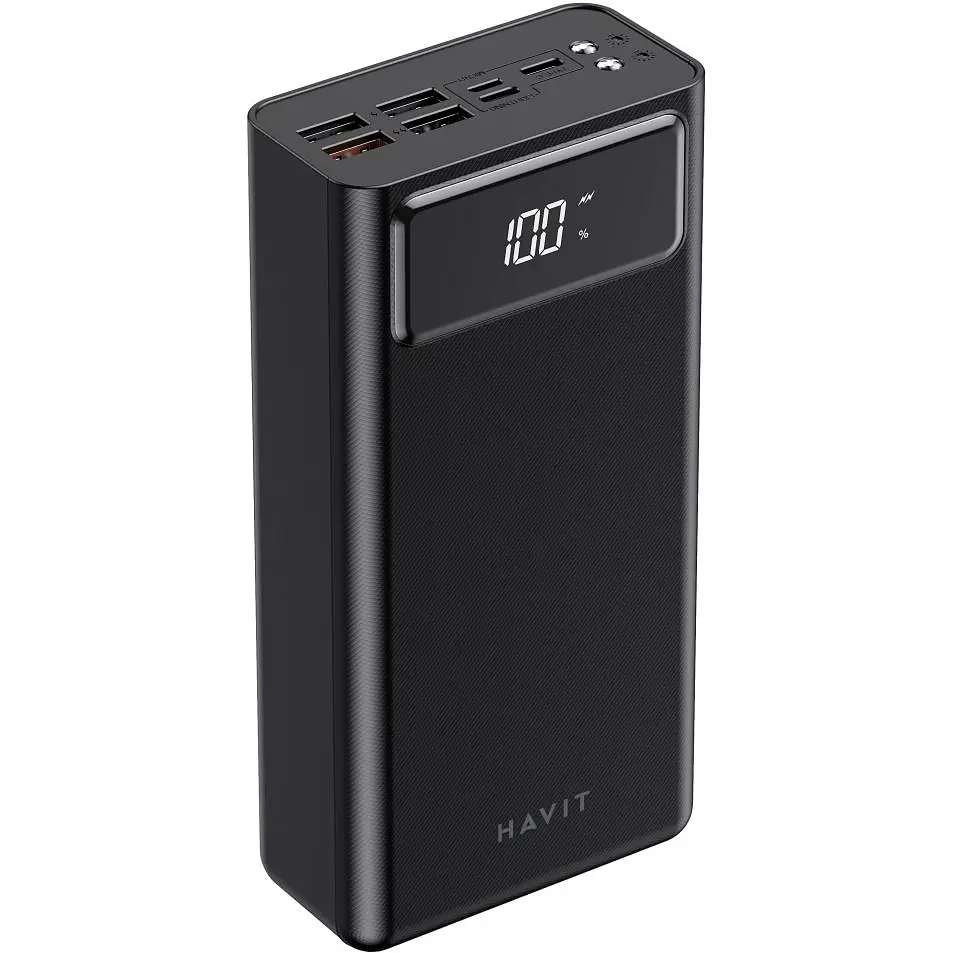 Повербанк Havit HV-PB56 Black QC+PD 40000 mAh (HV-PB56) - фото 3