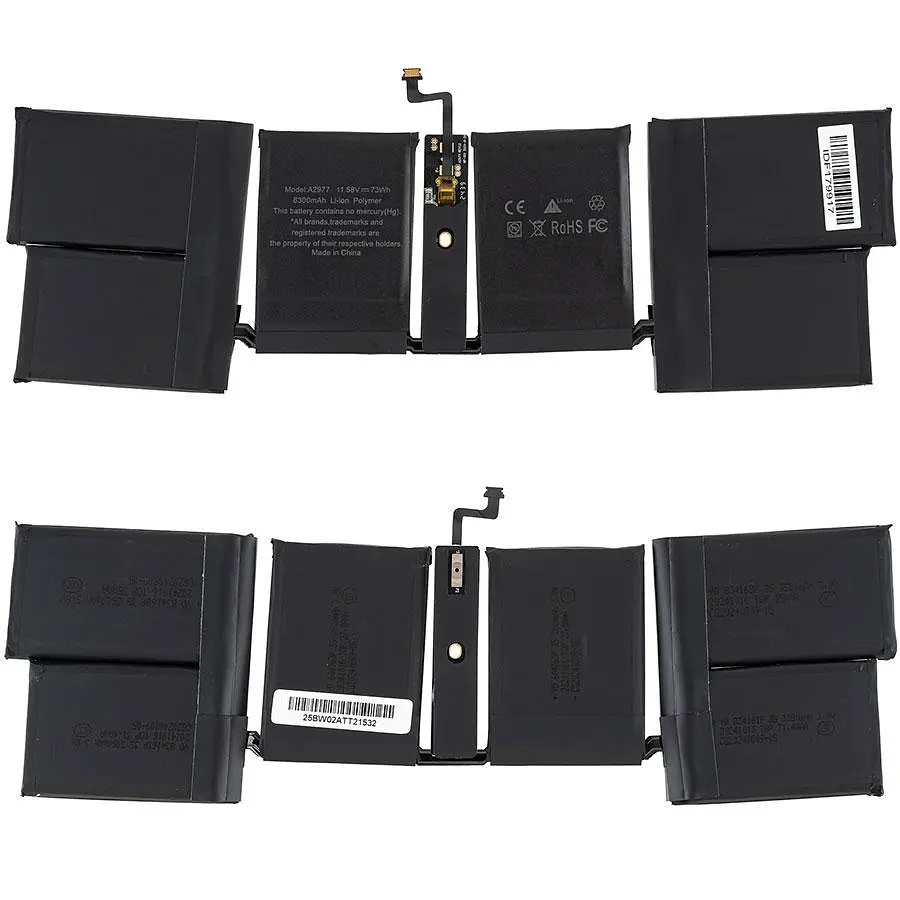 Батарея для ноутбука Apple A2977 (Macbook Pro 14 2023 M3) 11.58V 6300mAh 73Wh - фото 2