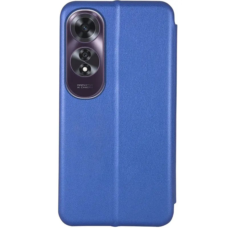 Шкіряний чохол-книжка Classy для Oppo A60 4G Синій - фото 2