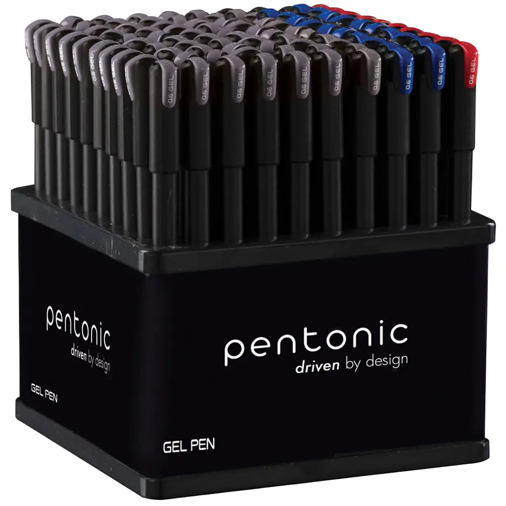 Ручка гелева Linc Pentonic 0.6 мм стенд 100 шт. мікс кольорів (420424) - фото 2