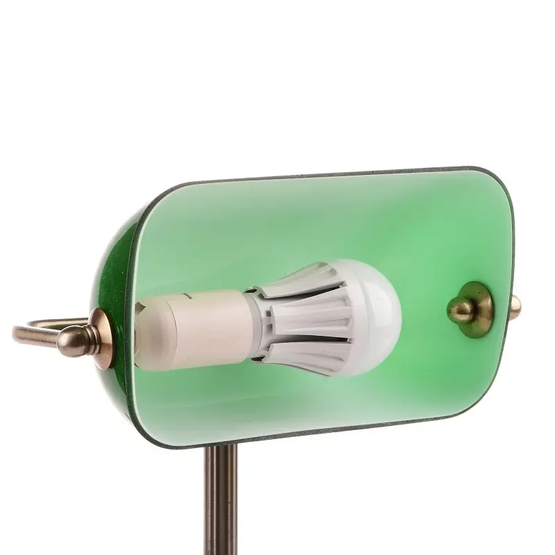 Настільна лампа Brille банківська зелена MTL-51 AB/green - фото 2