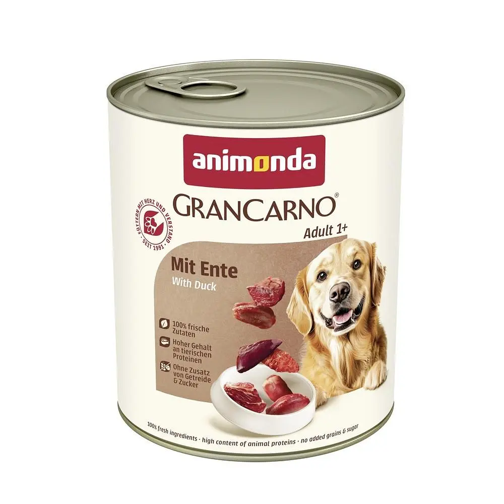 Вологий корм для собак Animonda Gran Carno Adult with Duck з качкою 800 г (арт.AM-82804)