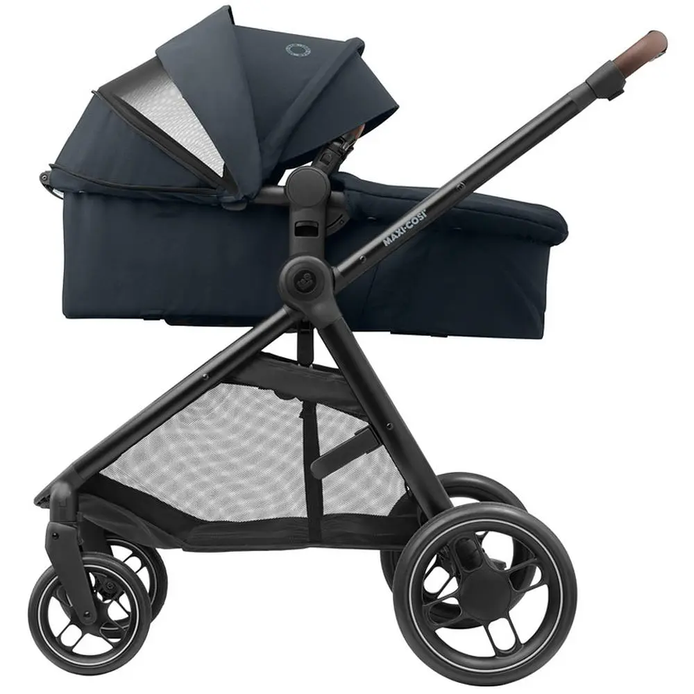 Коляска-трансформер Maxi-Cosi Zelia 3 Duo Essential Graphite, 3 в 1, з автокріслом CabrioFix i-Size, темно-сіра (1930672110) - фото 10