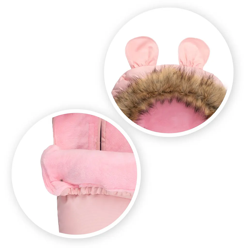 Зимовий конверт MoMi Sleeping bag pink рожевий - фото 8