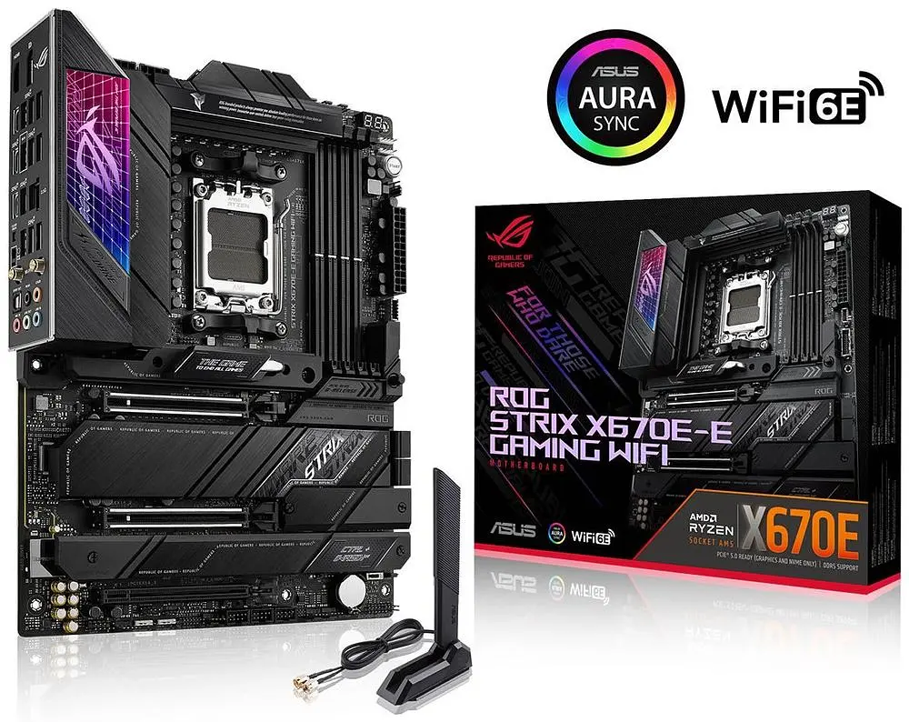 Материнская плата ASUS ROG STRIX X670E-E GAMING WIFI (ROG STRIX X670E-E GAMING WIFI) (Socket AM5, AMD X670, ATX) Б/у - фото 6