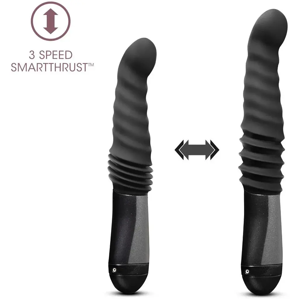Пульсатор Blush Temptasia - Lazarus Thrusting Dildo - Black - фото 4