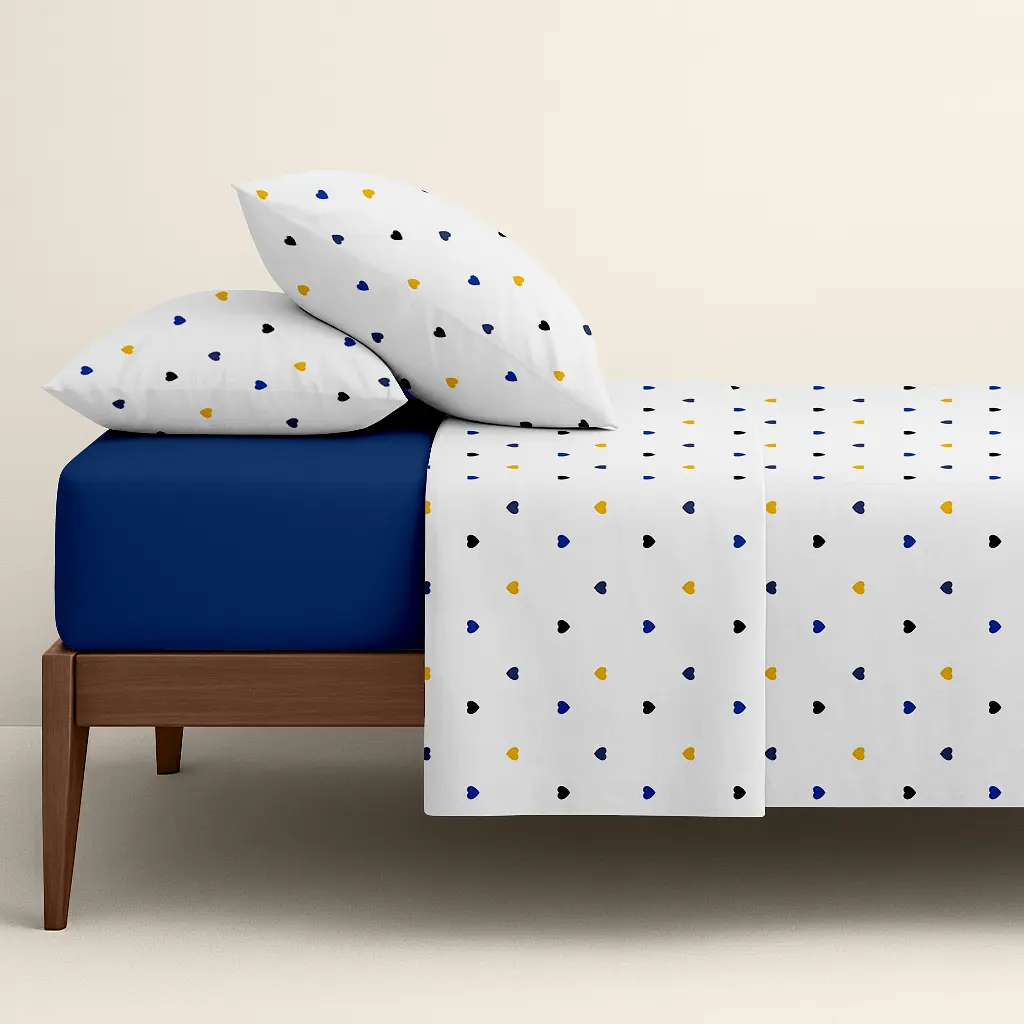 Комплект постільної білизни Cosas Brave love CS5 Сімейний синій (BraveLove_El180x30-81Denim_160x2) - фото 2