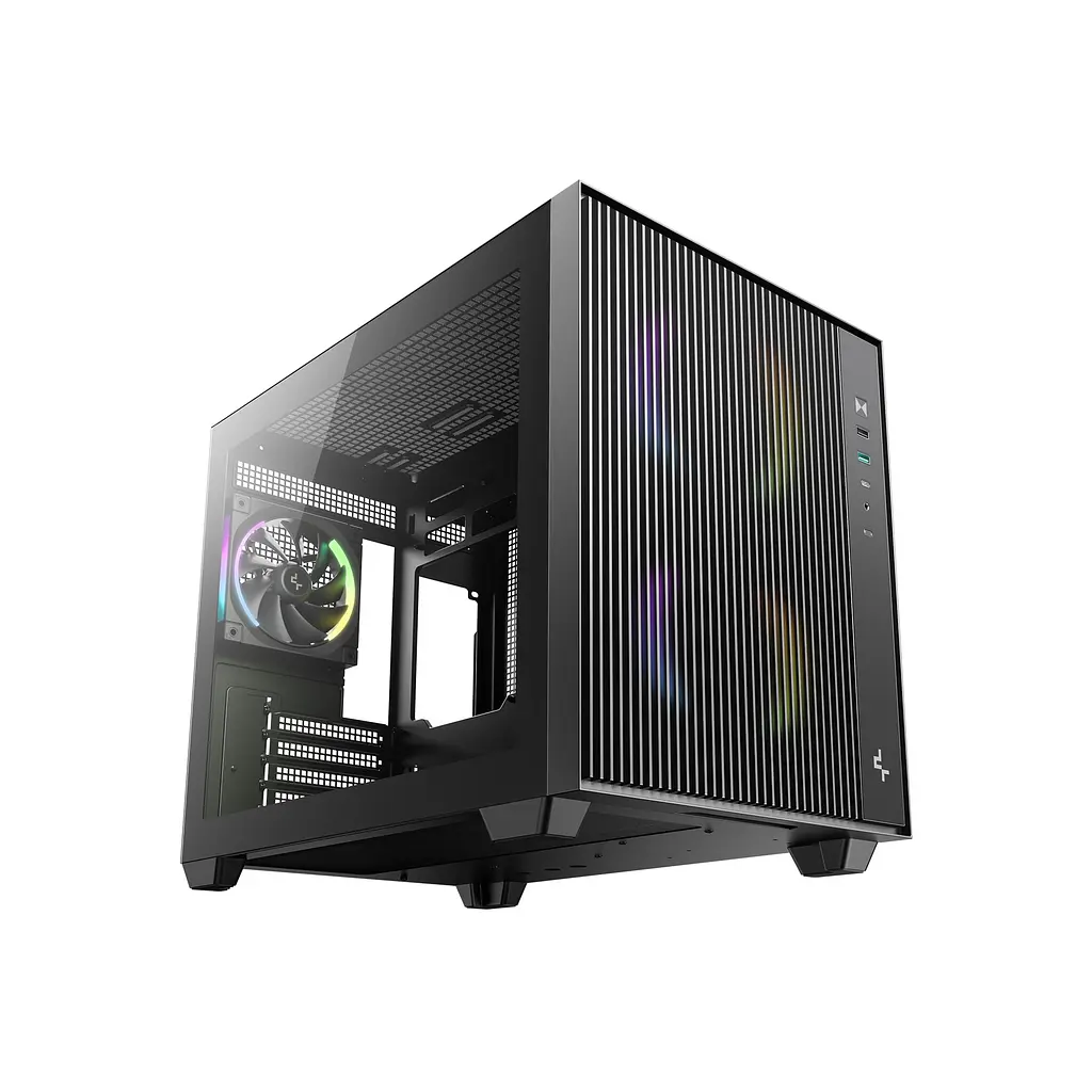 Корпус DeepCool CG330 Mesh 3F Black (R-CG330MESH-BKANM3-G) - фото 2