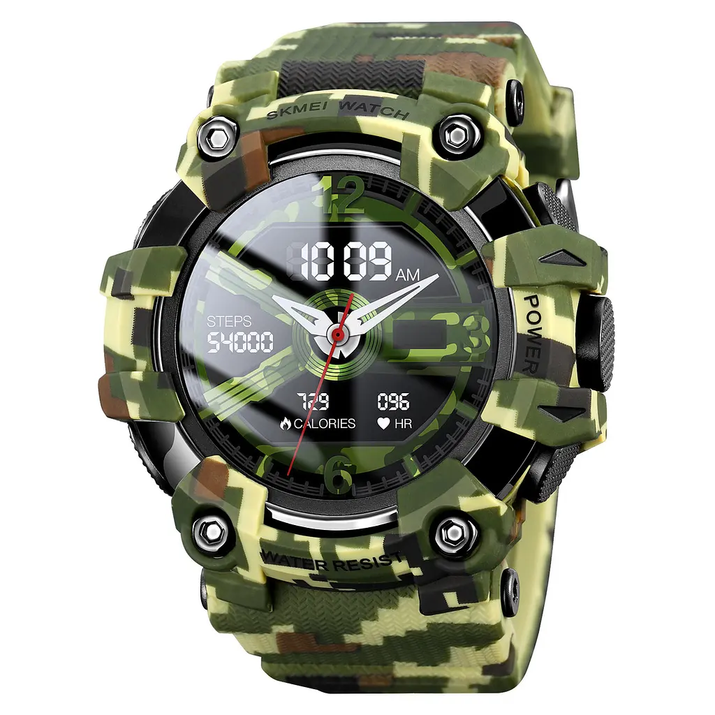Смарт-годинник Skmei S231 силіконовий ремінець Camouflage (16696-hbr)