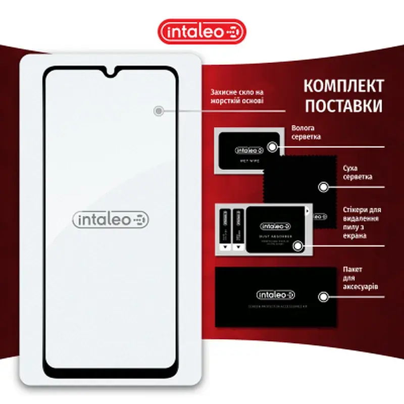 Скло захисне Intaleo Full Glue Xiaomi Redmi A3 Black (1283126591297) - фото 8