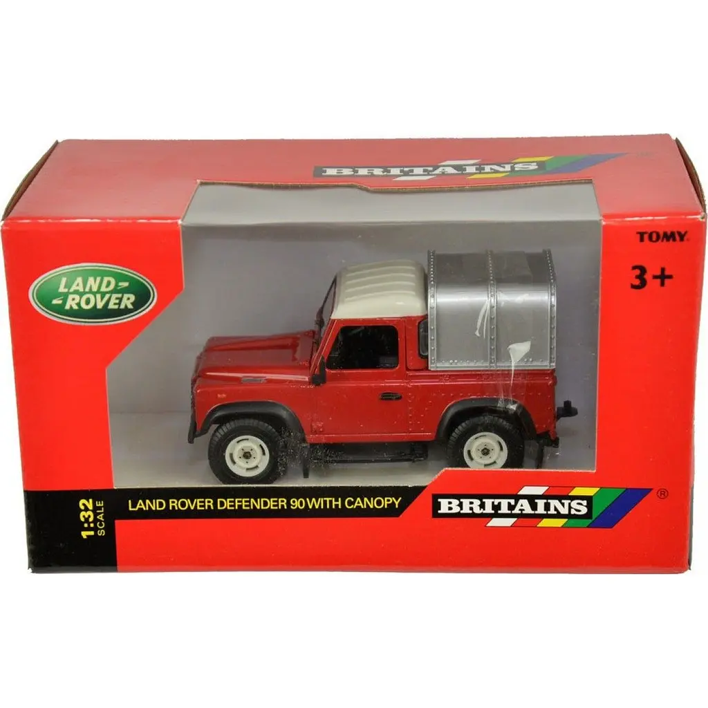 Автомодель Britains Позашляховик Land Rover Defender 90 1:32 червоний (42732) - фото 4