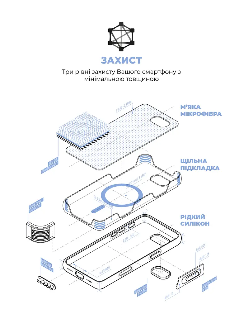 Силиконовый чехол с MagSafe для Apple iPhone 16e/17e, ICON2 MagCase, фиолетовый, противоударный, панель с мягкой подкладкой, защита всего корпуса, поддержка беспроводной зарядки, совместим с защитными стеклами и пленками, ArmorStandart (ARM83970) - фото 6