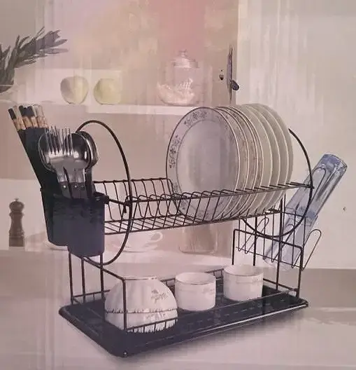 Сушіння для посуду Dish Rack WL 2605 S чорна - фото 3