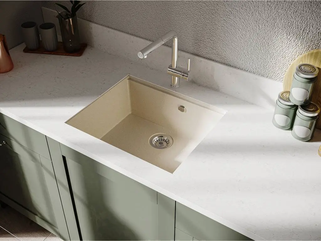 Кухонна мийка Miraggio LAGOON 540 jasmine (0001139) Граніт, Під стільницю/Врізна, Жасмин - фото 5