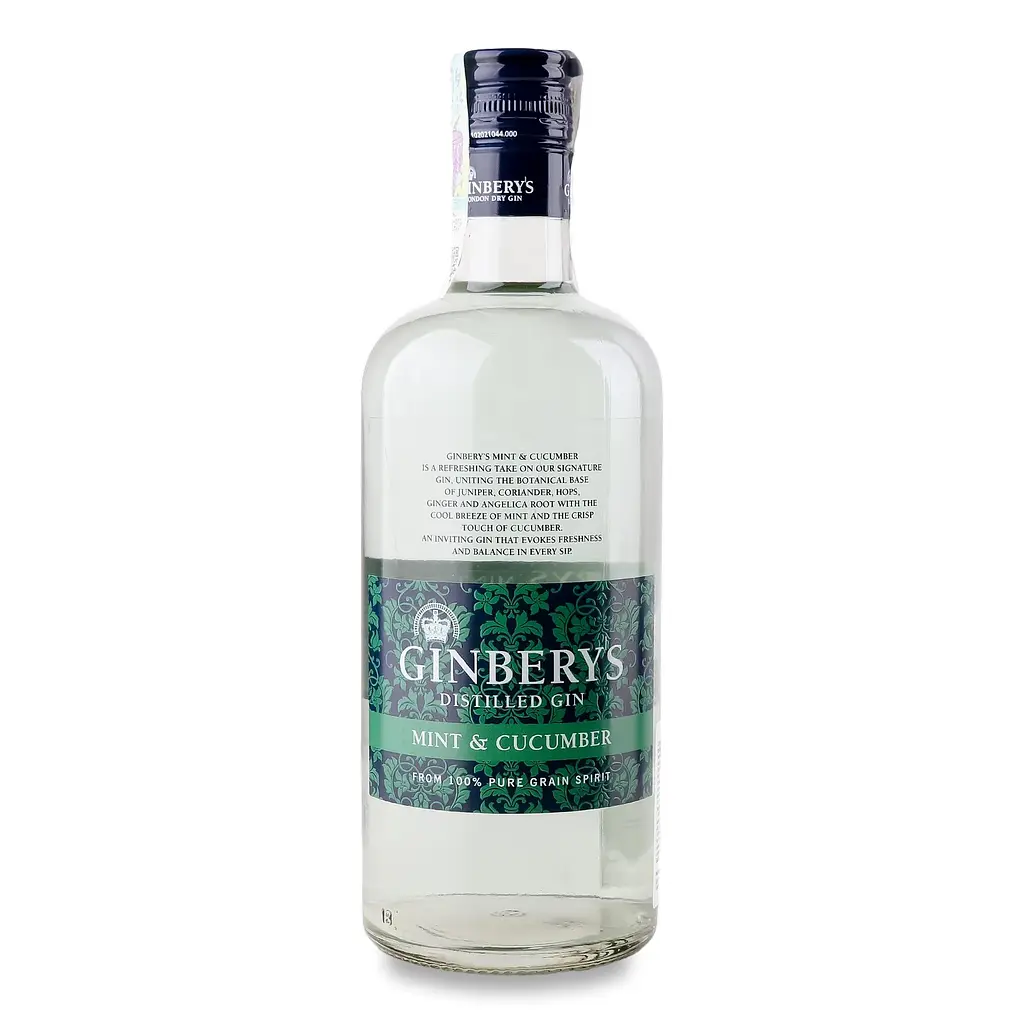 Джин Ginbery's Mint & Cucumber 0.7 л 37.5%